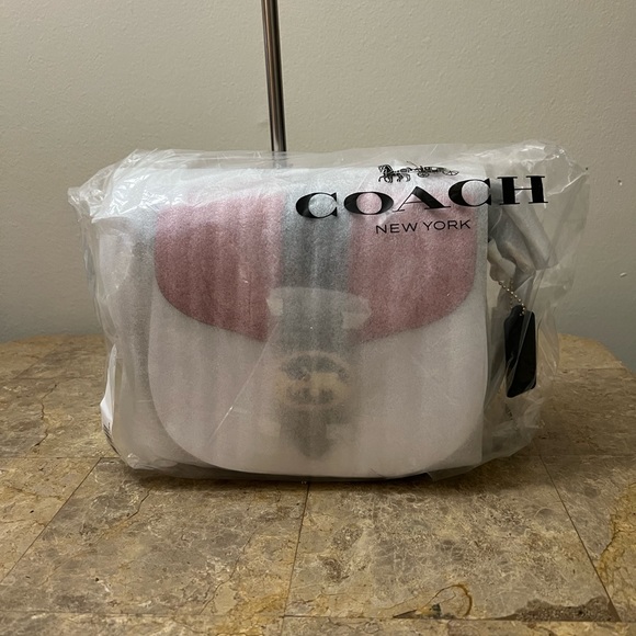 Coach Georgie Saddle Bag In Colorblock - Picture 3 of 15